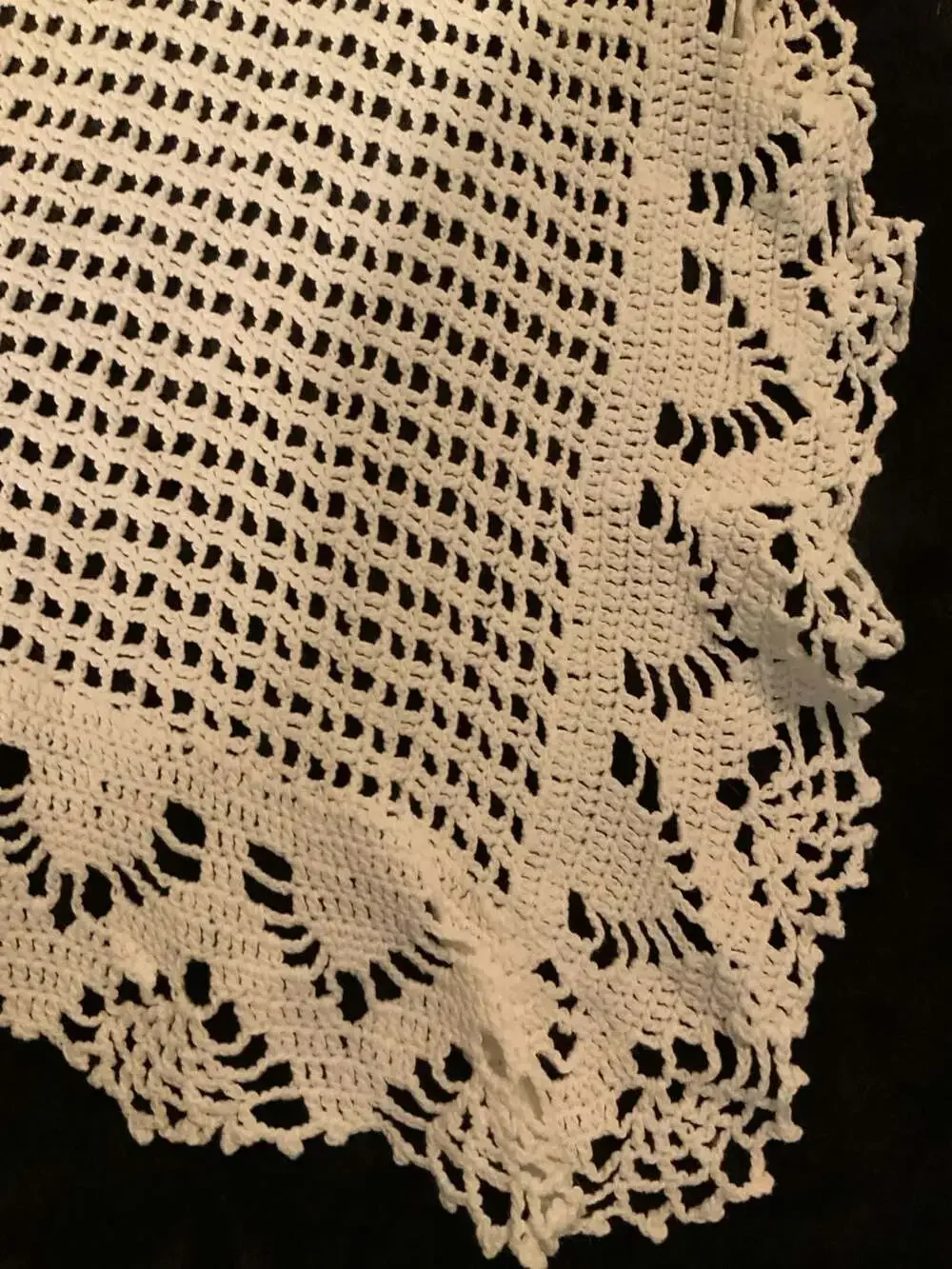 Handmade white crochet
